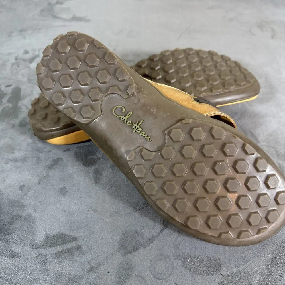 Cole Haan 8.5 M Men’s Butterscotch Leather Sandals Slides Non Slip Summer